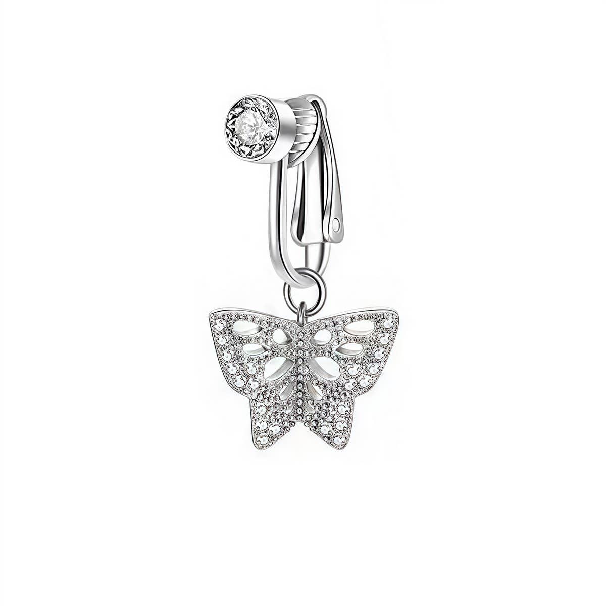 FAKE BELLY BUTTON RING CLIP ON NO PIERCING_CWMM9191