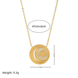 18K STAINLESS STEEL TAROT PENDANT NECKLACE_CWMM3773