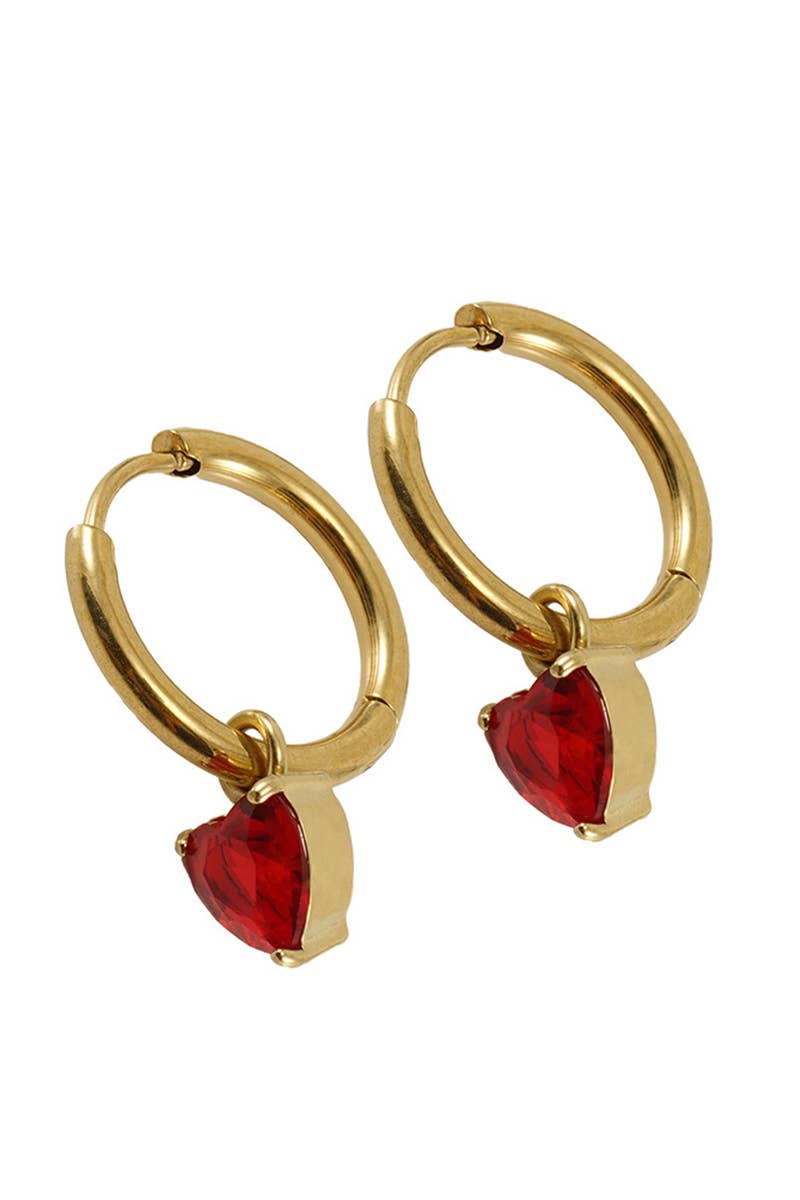 18K Gold Plated Stainless Steel Earrings_Cwaje0382