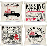 SIMPLE VALENTINES DAY LETTER PRINT PILLOWCASE_CWMM0778