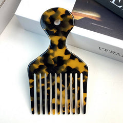 CHIC ACETATE GEOMETRIC COMB RETRO LONG HANDLE_CWMM6435