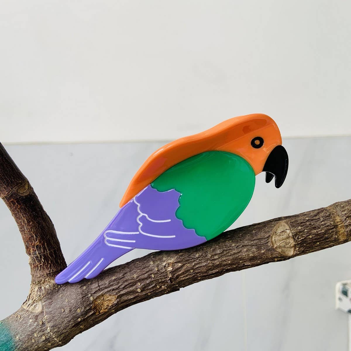 PARROT BIRD ACETATE HAIR CLAW CUTE SUMMER CLIP_CWAHA2149