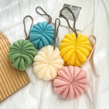 BATH POUF LARGE PUMPKIN BATH BALL 50G_CWMM3384