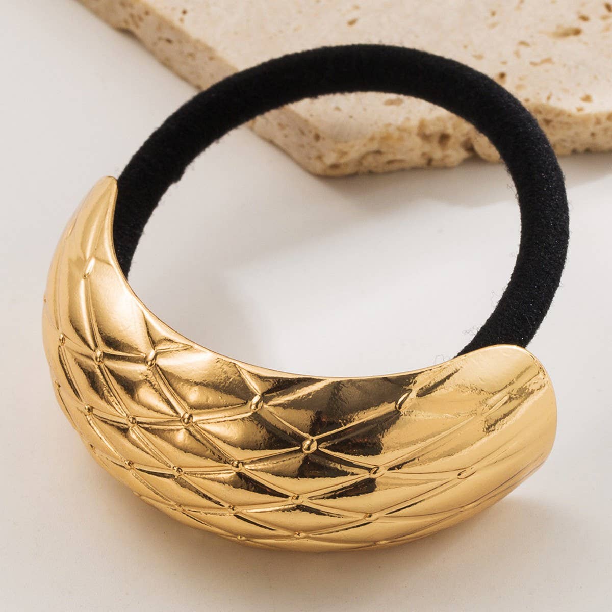 MINIMALIST METAL ELASTIC HAIR TIE SOFT STYLISH_CWAHA6190