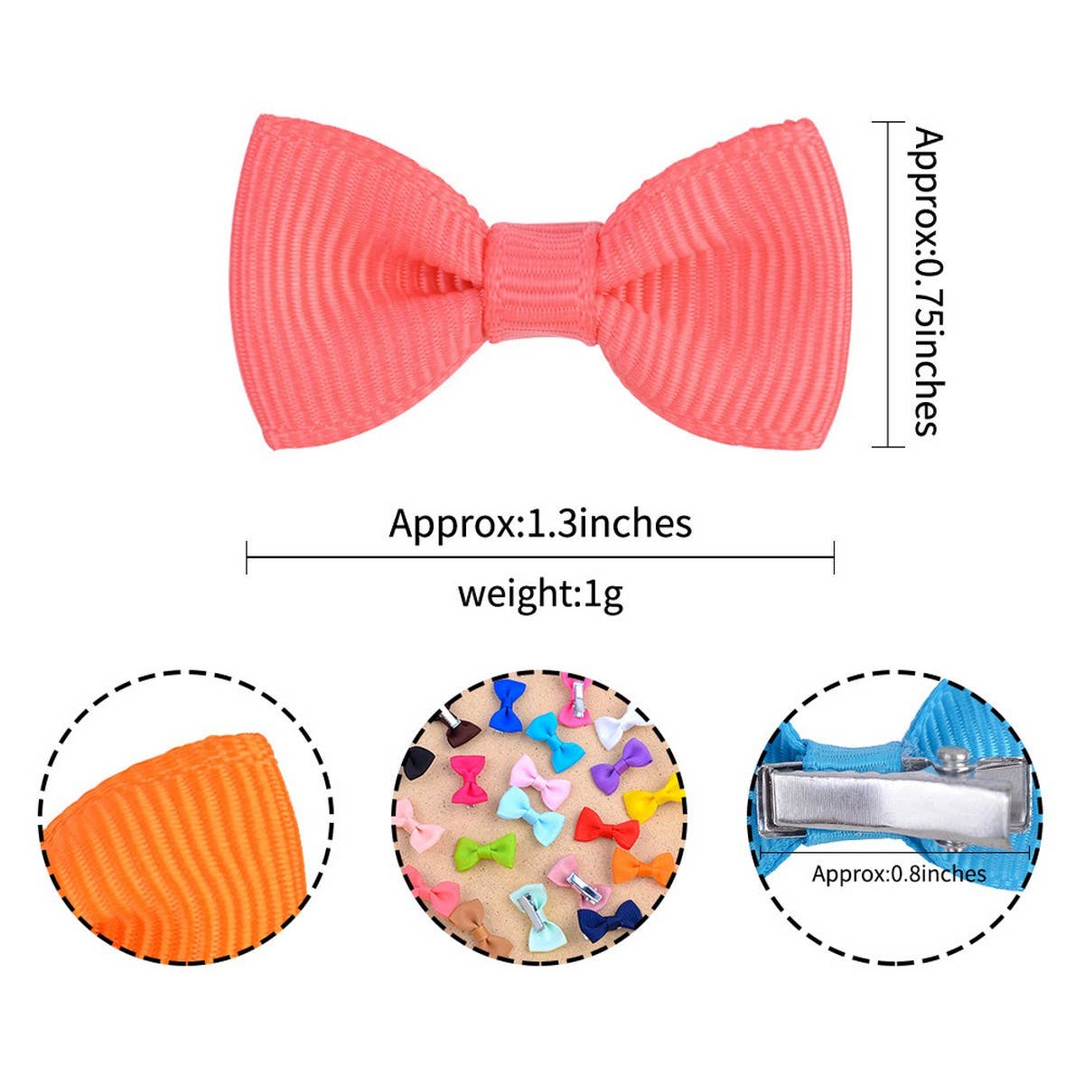 KIDS BOW HAIR CLIPS WITH NECK BOW DESIGN_CWAHA6727