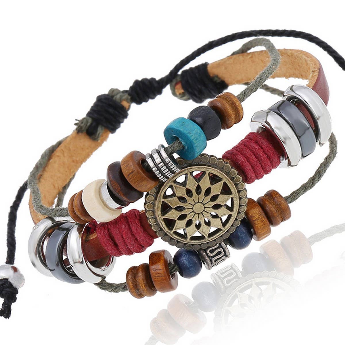 FASHION RETRO PERSONALITY LEATHER BRACELET_CWMM4461