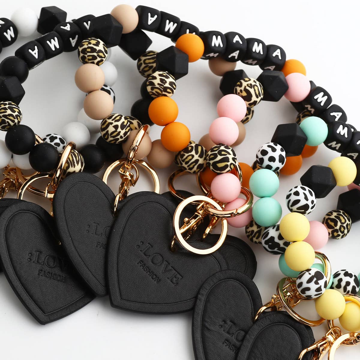 2024 NEW BRACELET SILICONE BEAD KEYCHAIN_CWMM1292