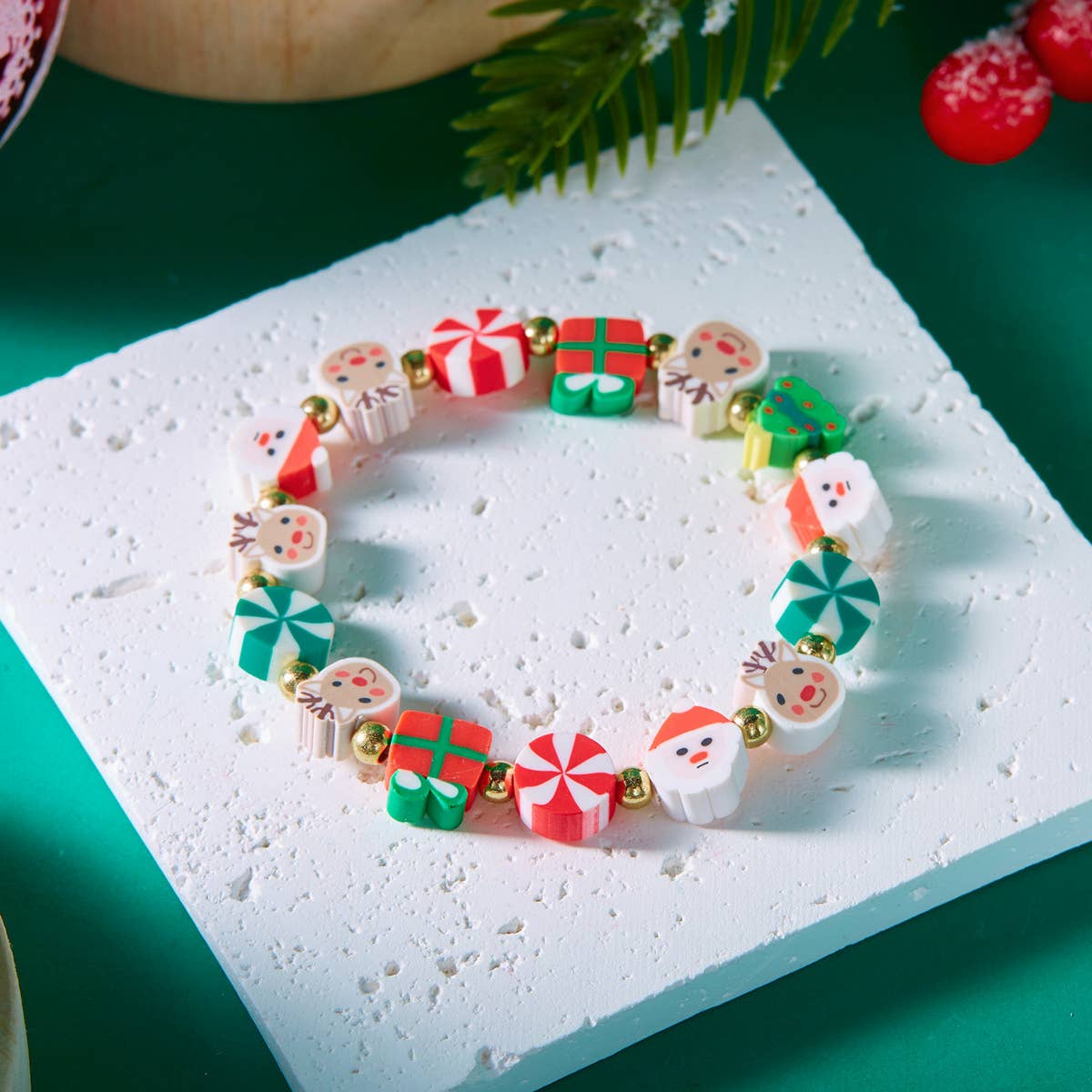 CHRISTMAS SOFT SANTA CLAUS BRACELET_CWAJE2390