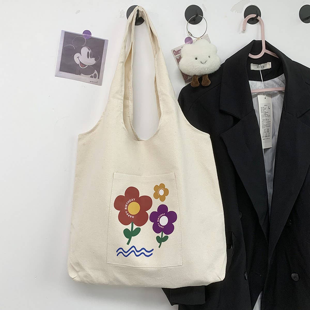 LITERARY TRAVEL SMALL FRESH CLOTH BAG_CWAB2179