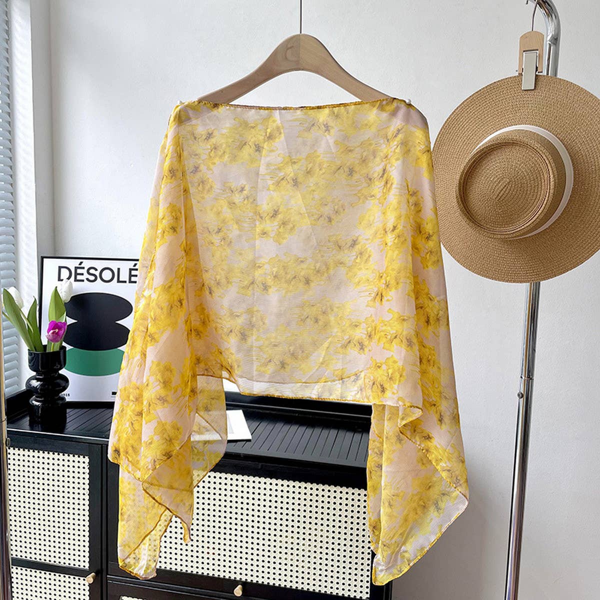 Sun Protection Round Neck Loose Slimming Shawl_Cwasc0756