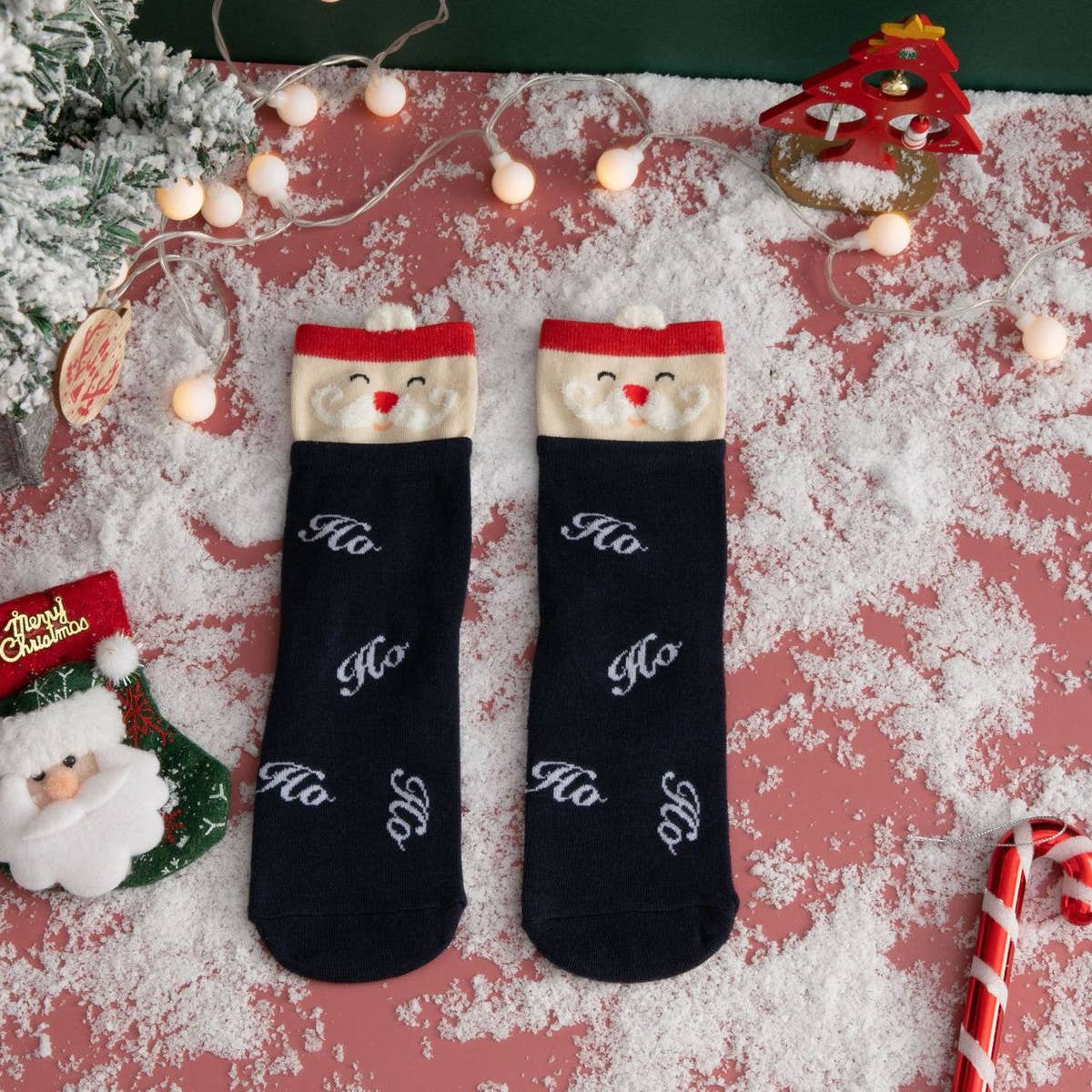 CHRISTMAS SOCKS ELK OLD MAN SOCKS_CWMS0625