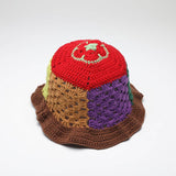 Women Multi Color Cute Hollow Knit Bucket Hat_Cwah0599
