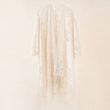 TASSEL LACE FRONT OPEN KIMONO FOR SUMMER WOMENS_CWASC0802
