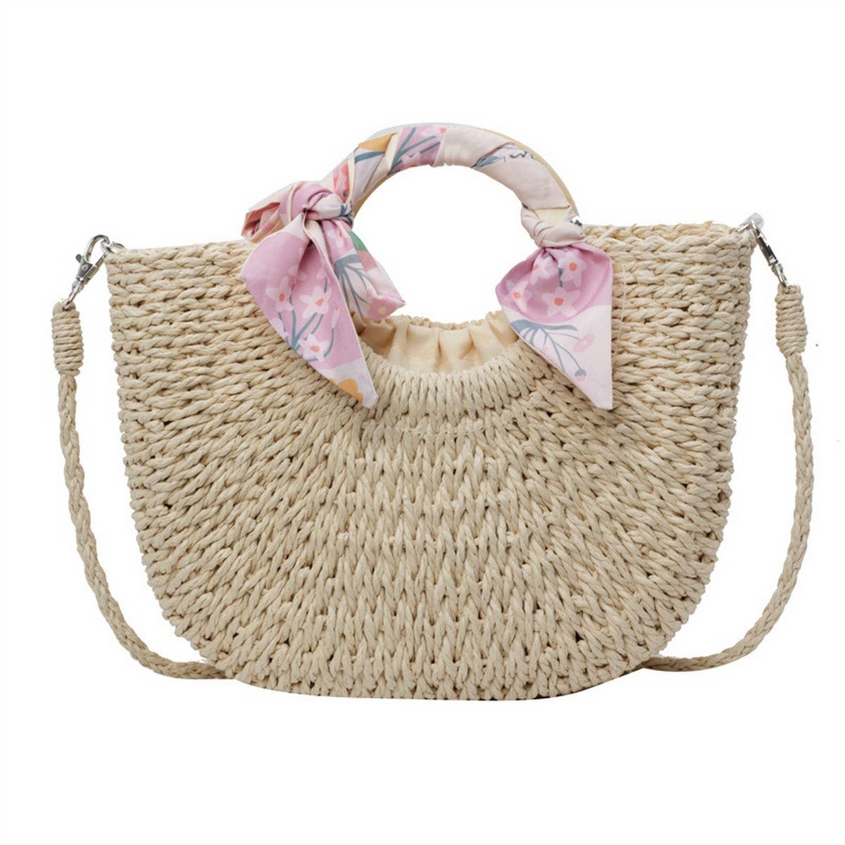 Fresh And Sweet Braided Shoulder Crossbody Bag_Cwab2307