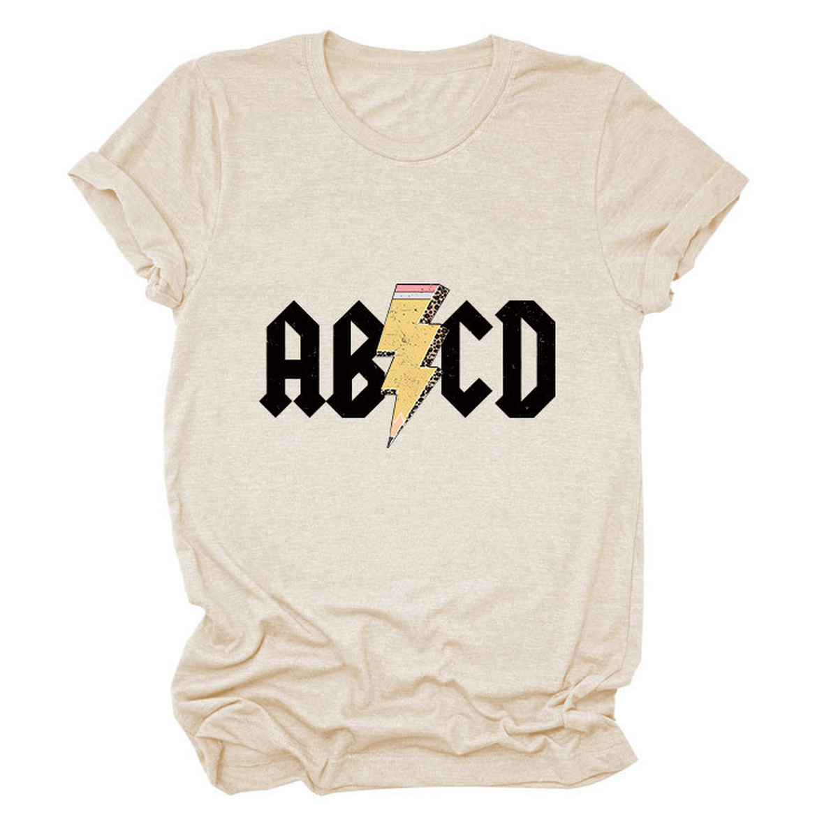 SUMMER NEW ARRIVAL PLUS SIZE TEE WITH LIGHTNING_CWTTS1476