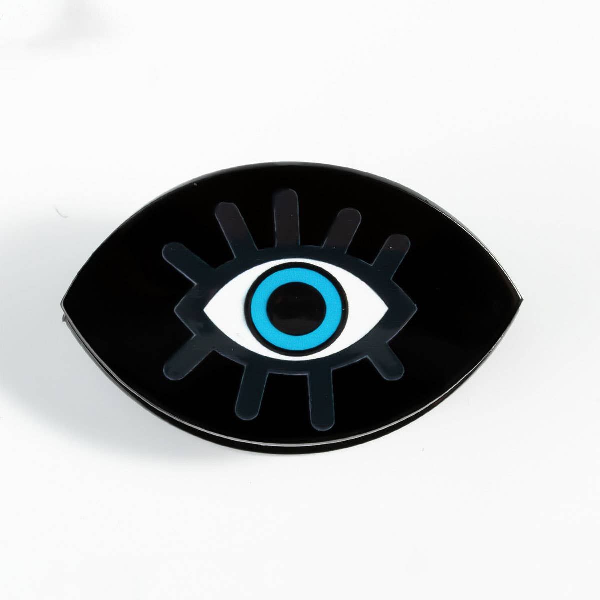 EVIL EYE ACRYLIC HAIR CLAW BLACK SHARK CLIP_CWAHA0308