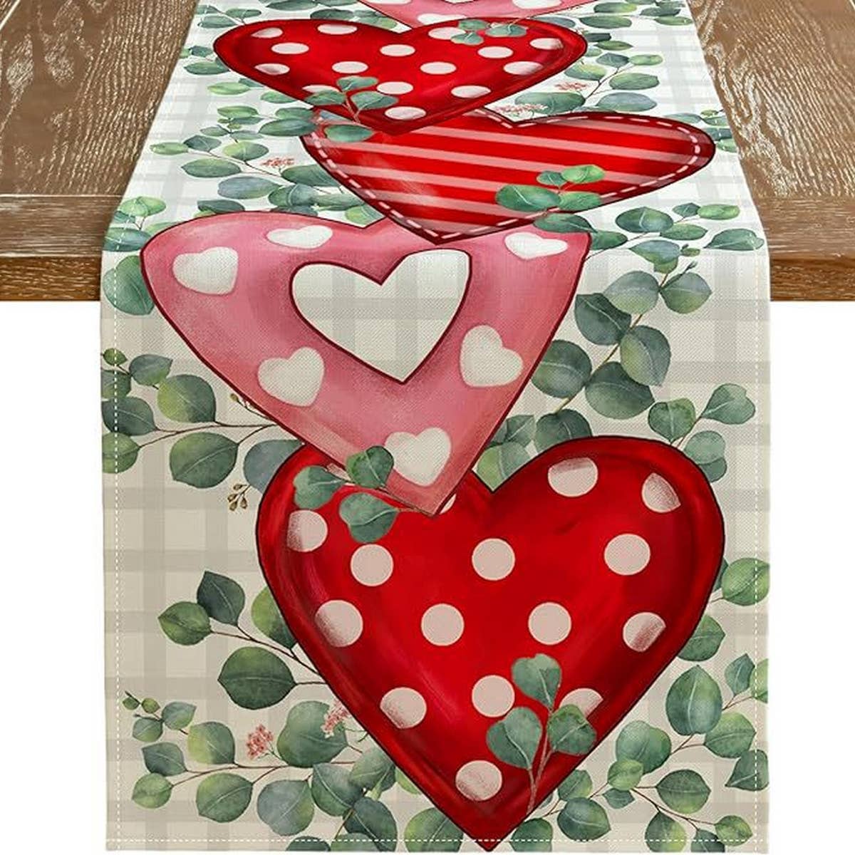 HOME DECOR VALENTINES DAY LOVE TABLE CLOTH_CWMM0779