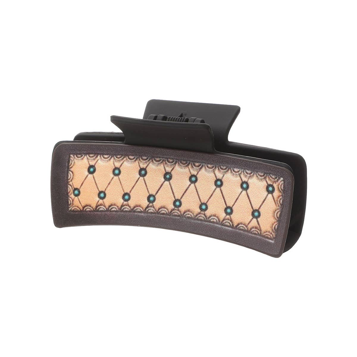 SUNFLOWER PU LEATHER HAIR CLAW WESTERN STYLE_CWASC1618