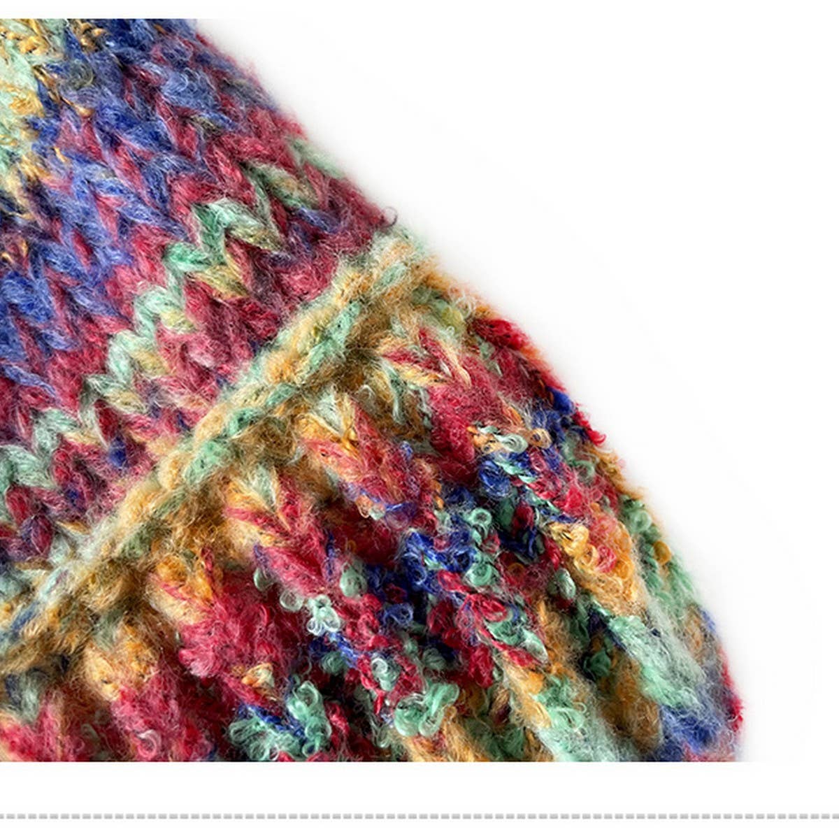 2 6 YEARS OLD KNITTED HAT MIXED COLOR BUCKET HAT_CWAH2048