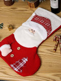SEQUINED 3D SANTA CLAUS CHRISTMAS STOCKINGS_CWMS1424