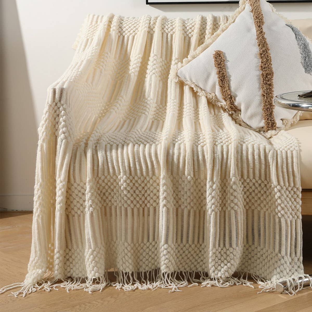 DOUDOU BLANKET FRINGED SHAWL BLANKET _CWMM0184