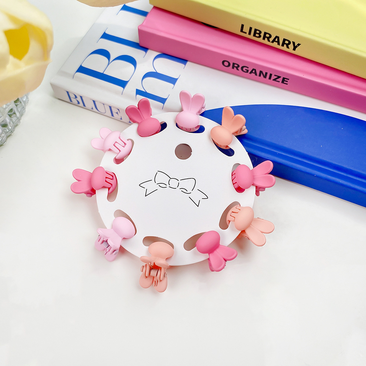 10PCS MINI HAIR CLAW SET CANDY COLOR CUTE CLIPS_CWAHA0716