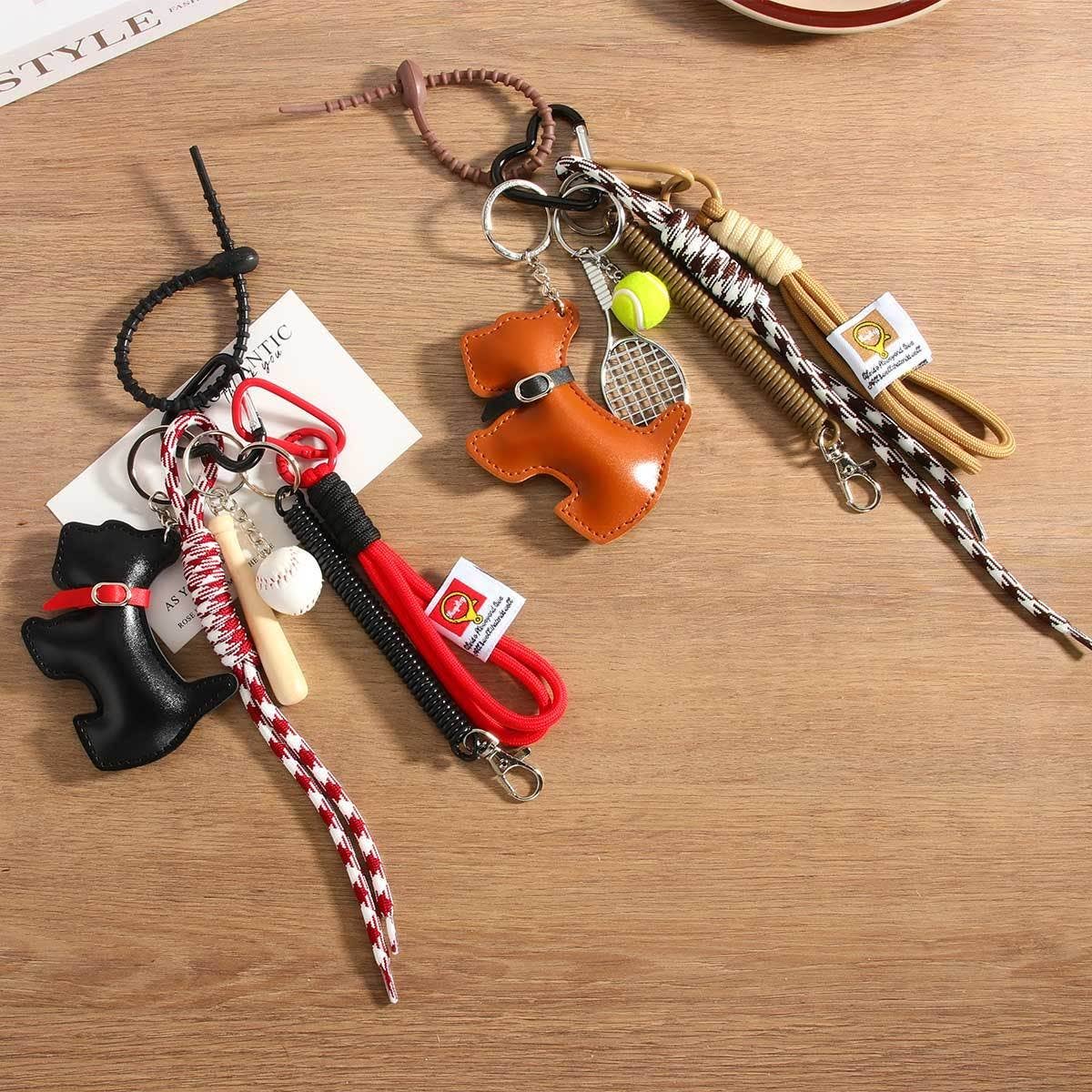 CARTOON DOG BAG CHARM BASEBALL CHAIN STYLE_CWMM7568