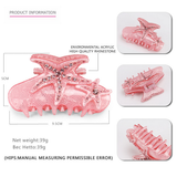 BLUE STARFISH HAIR CLAW CRYSTAL ACRYLIC SHARK CLIP_CWAHA4418 2