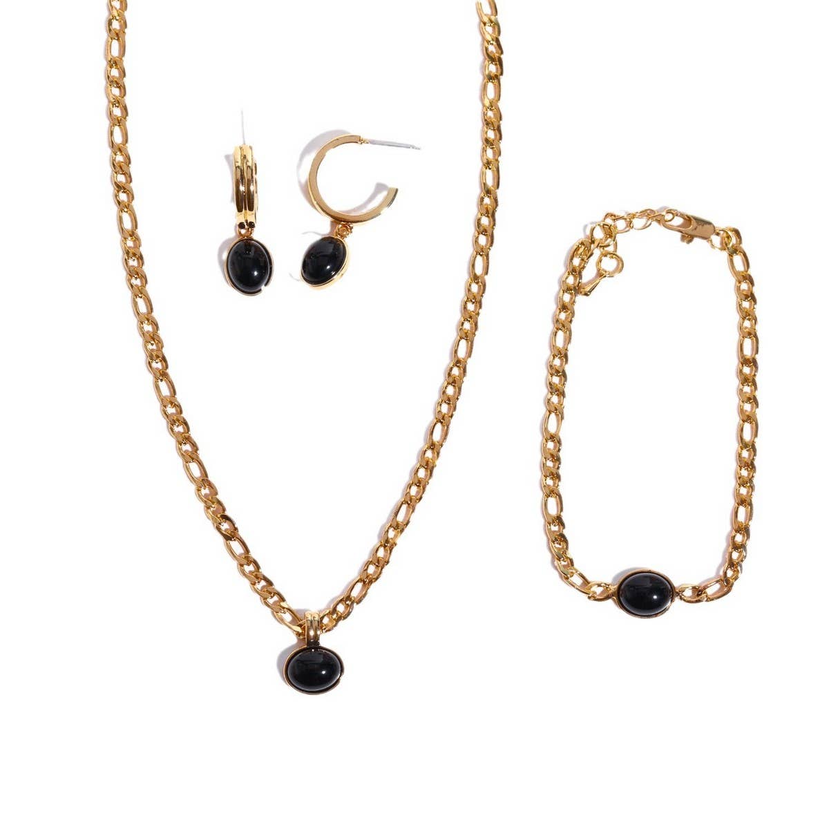 NATURAL STONE ECO FRIENDLY COLORFAST STUD EARRINGS_CWAJE5095