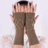 KNITTED HOLLOW OUT LONG OPEN TOE GLOVES_CWAG0037