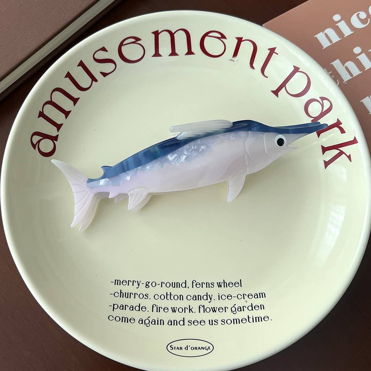 OCEAN SERIES HAIR CLAW DOLPHIN SHARK SEAL CLIP_CWAHA5759