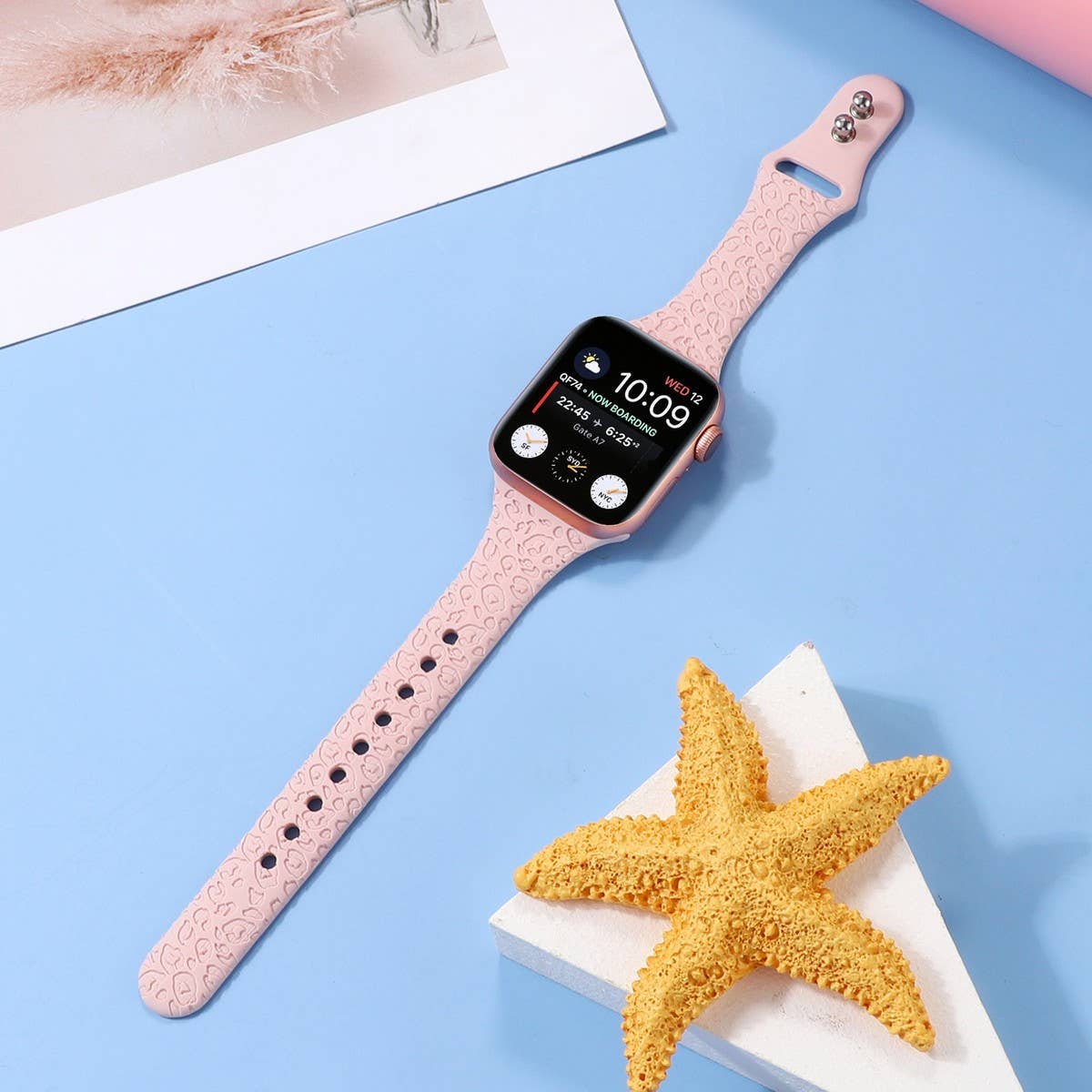 APPLE WATCH9 1 ENGRAVED LEOPARD PRINT STRAP IWATCH8_CWWW0070