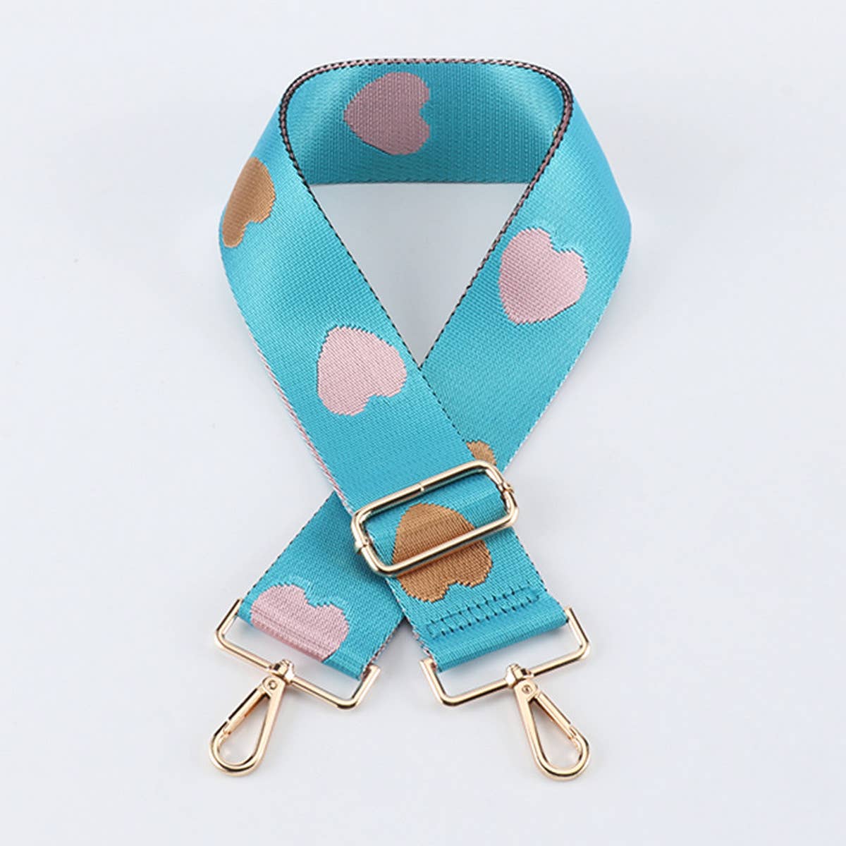 Women Simple Heart-Shaped Adjustable Bag Strap_Cwmm0391