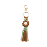 HAND WOVEN FLOWER KEYCHAIN_CWMM1563