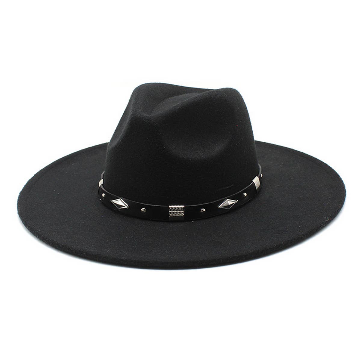 Women Fashion Casual Big Felt Hat Jazz Hat_Cwah0843