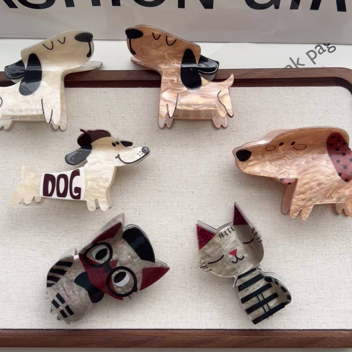 CUTE DOG CAT CLAW CLIP KAWAII HAIR ACCESSORY_CWAHA5822