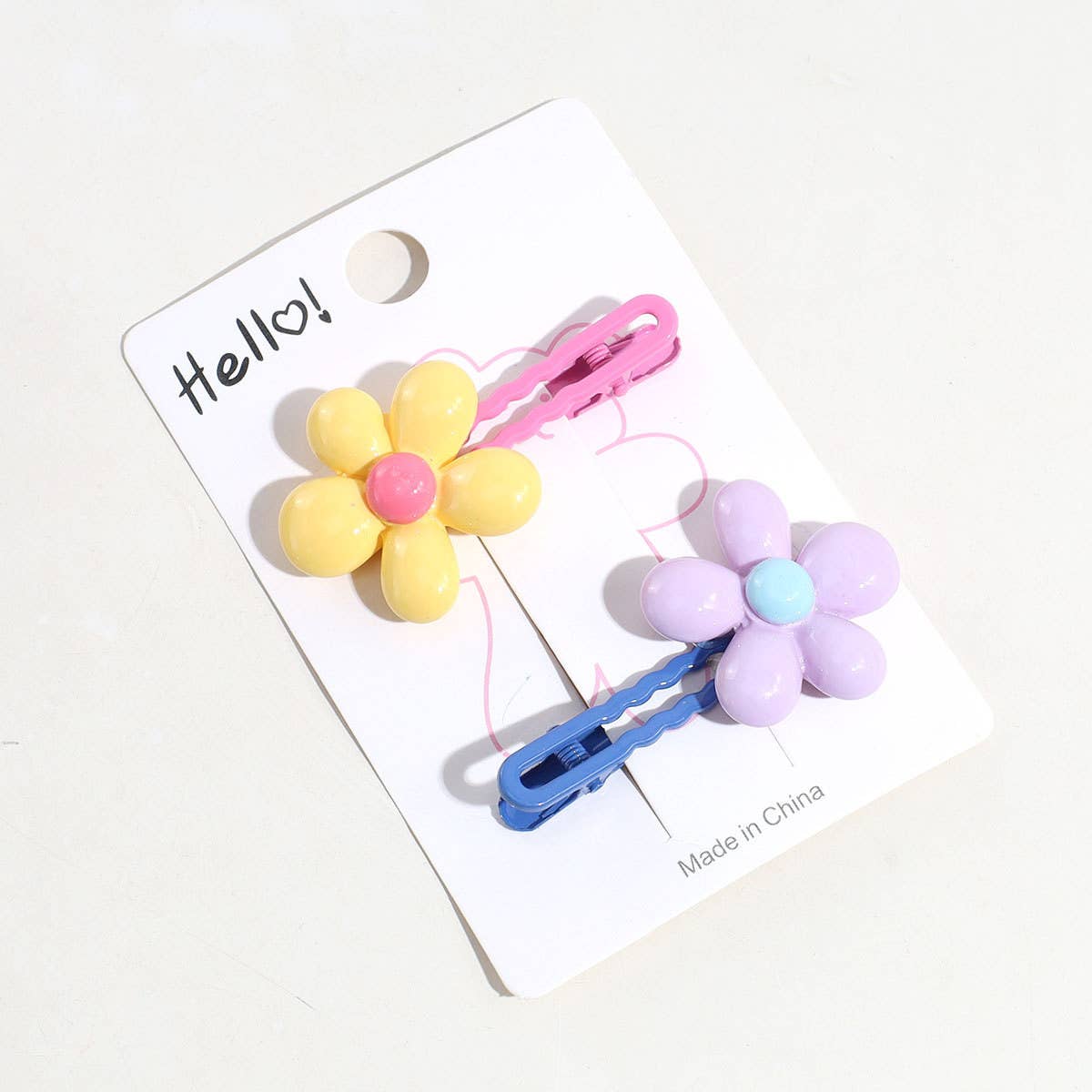 GEOMETRIC COLORFUL FLOWER HAIRPIN_CWAHA2323