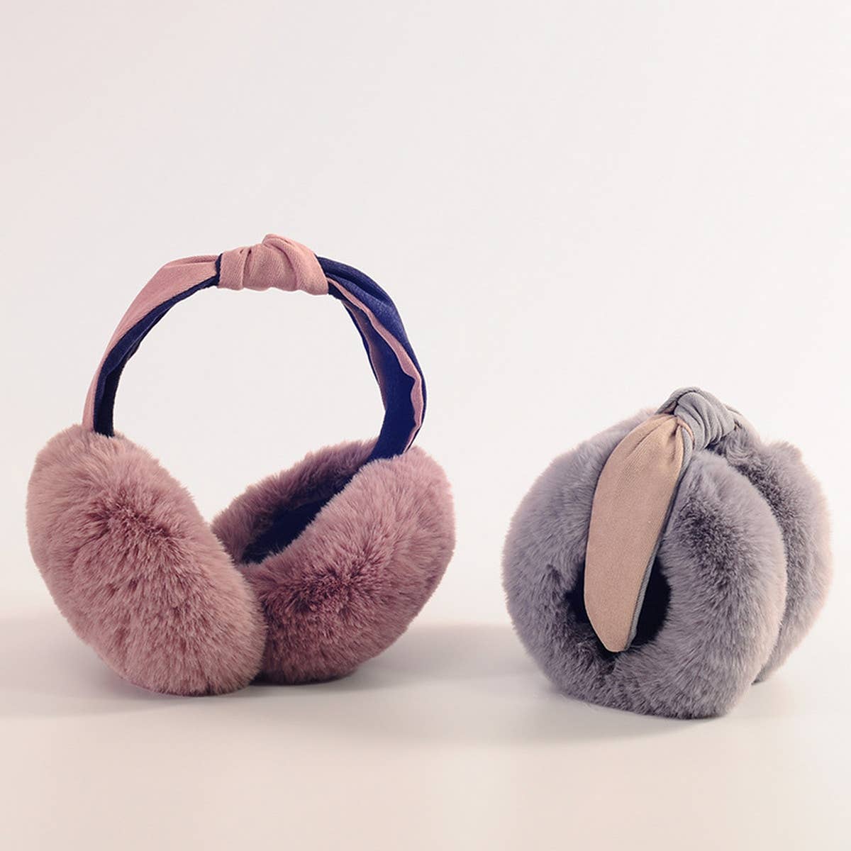 Two-Color Cute Antifreeze Folding Earmuffs_Cwmm1435