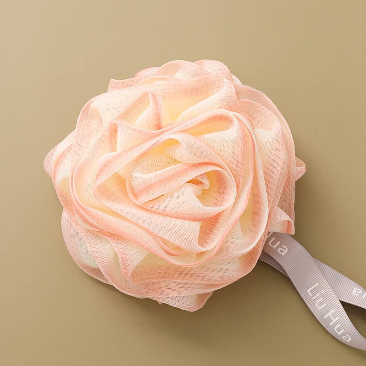 ROSE BATH FLOWER BUBBLE BATH BALL BATH POUF_CWMM3325