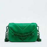 New Solid Color Soft Leather Pleated Shoulder Bag_Cwab3444