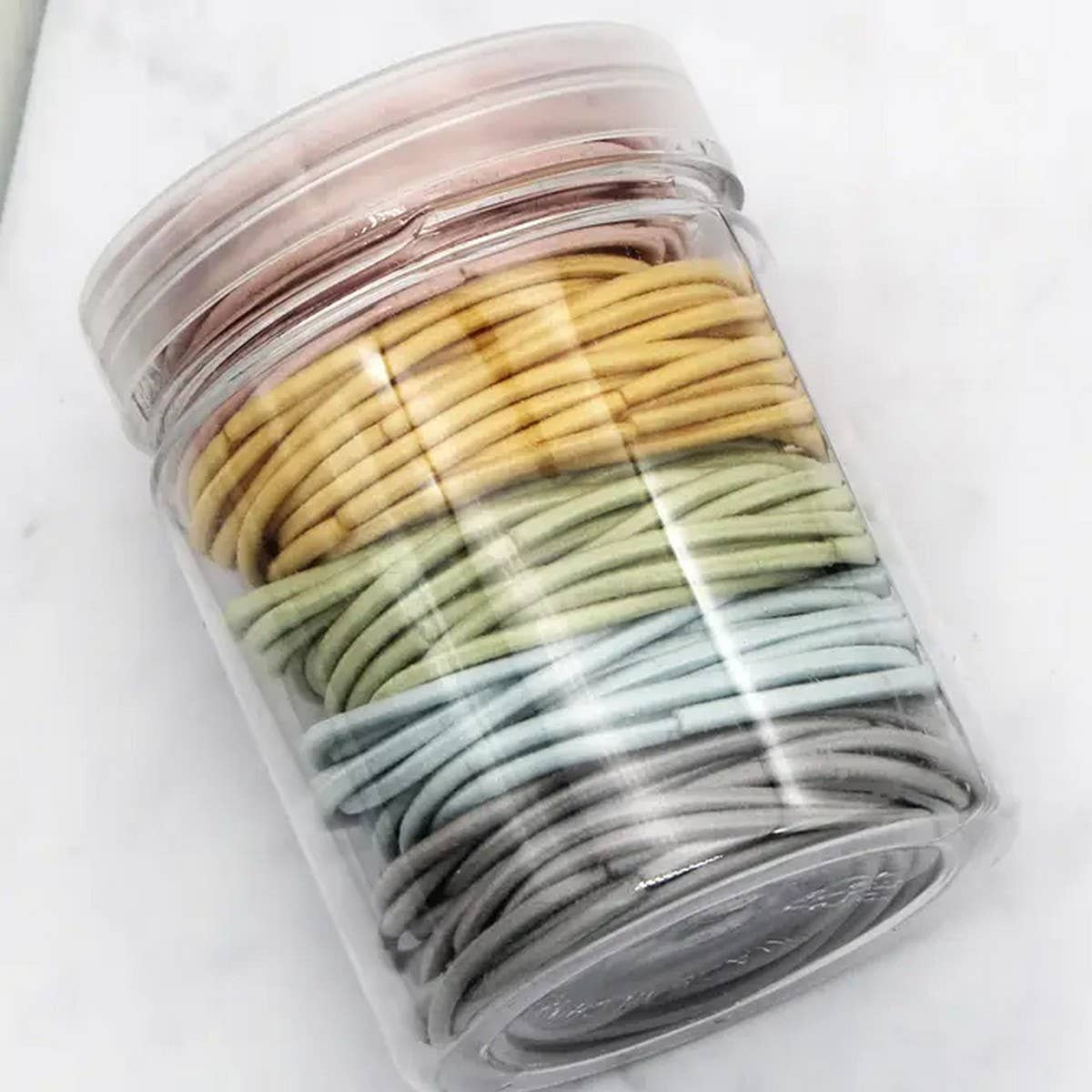 100PCS MULTI COLORED ELASTICS HAIR TIES SCRUNCHIES_CWAHA0136