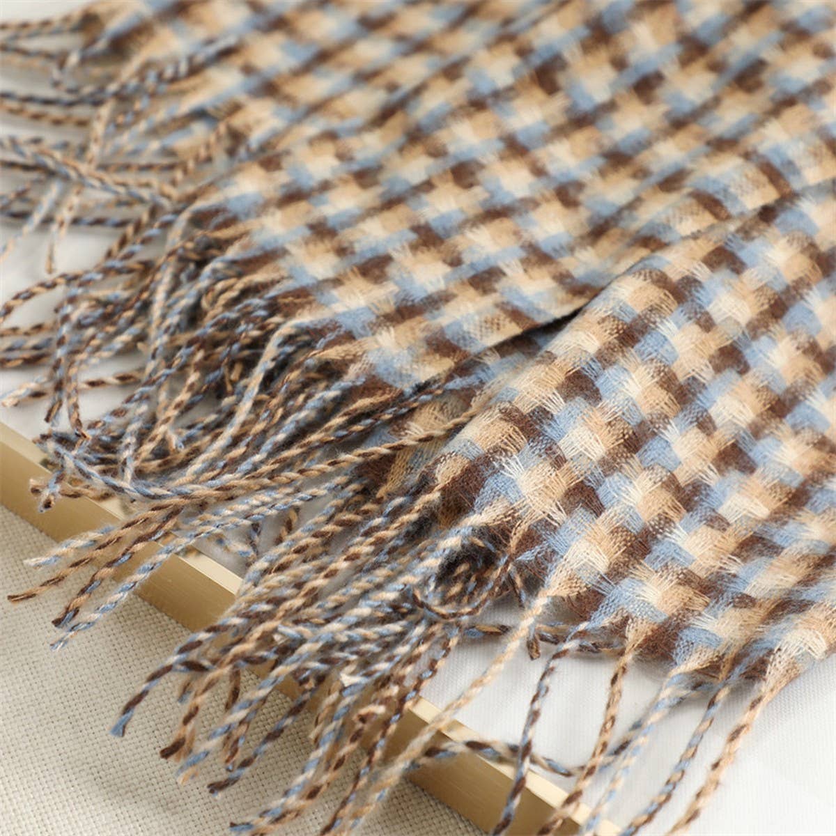 NEW RETRO BRITISH PLAID WARM SCARF_CWASC1441