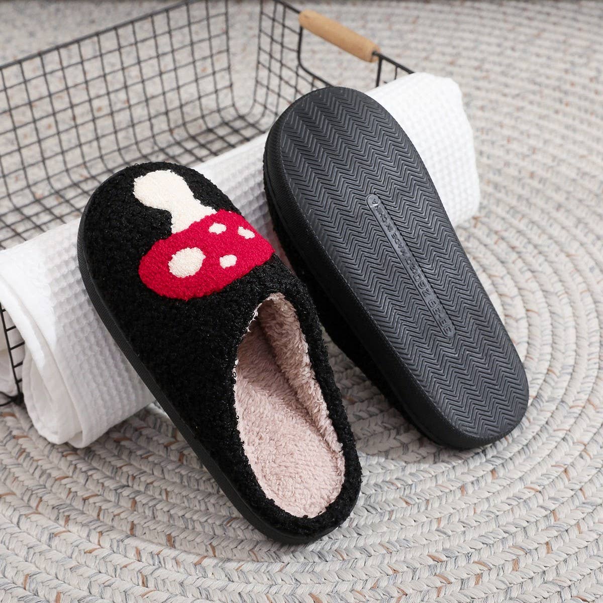 CHRISTMAS COTTON SLIPPERS HOME WOOL SLIPPERS_CWMM3055