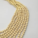 BOHEMIAN MULTI LAYERED LOG BEAD NECKLACE_CWMM4573