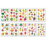 Waterproof Kids Sparkle Fruit Veggie Tattoos_Cwmm8258