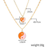 HEART CHARM LAYERED NECKLACE_CWAJE0437