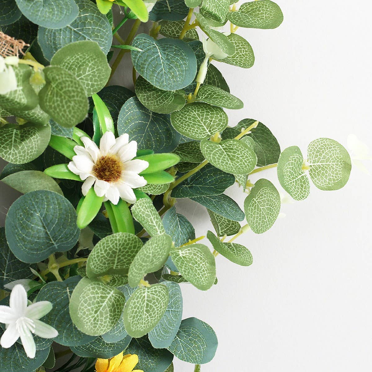 CHRISTMAS EUCALYPTUS SUNFLOWER DOOR WREATH_CWAJE05411