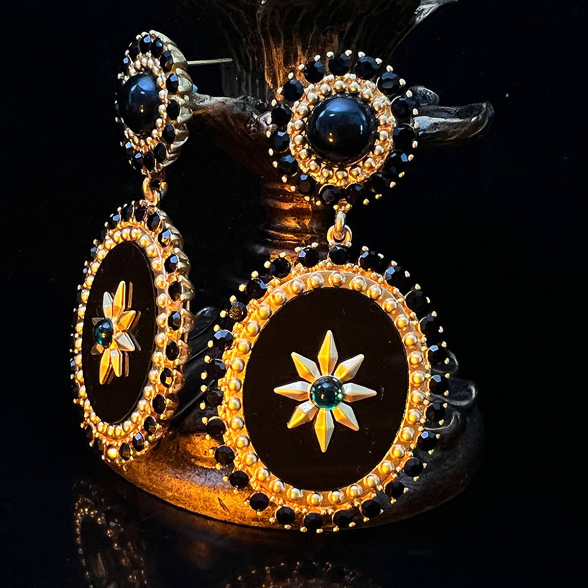 RETRO VERSATILE DIAMOND EARRINGS_CWAJE1102