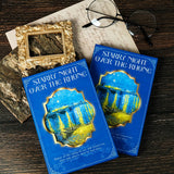 Vintage Oil Painting Star And Moon Blue Notebook_Cwmm1842