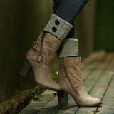 NEW COLOR MATCHING TWIST BUTTON WIDENED SOCKS_CWMS0759